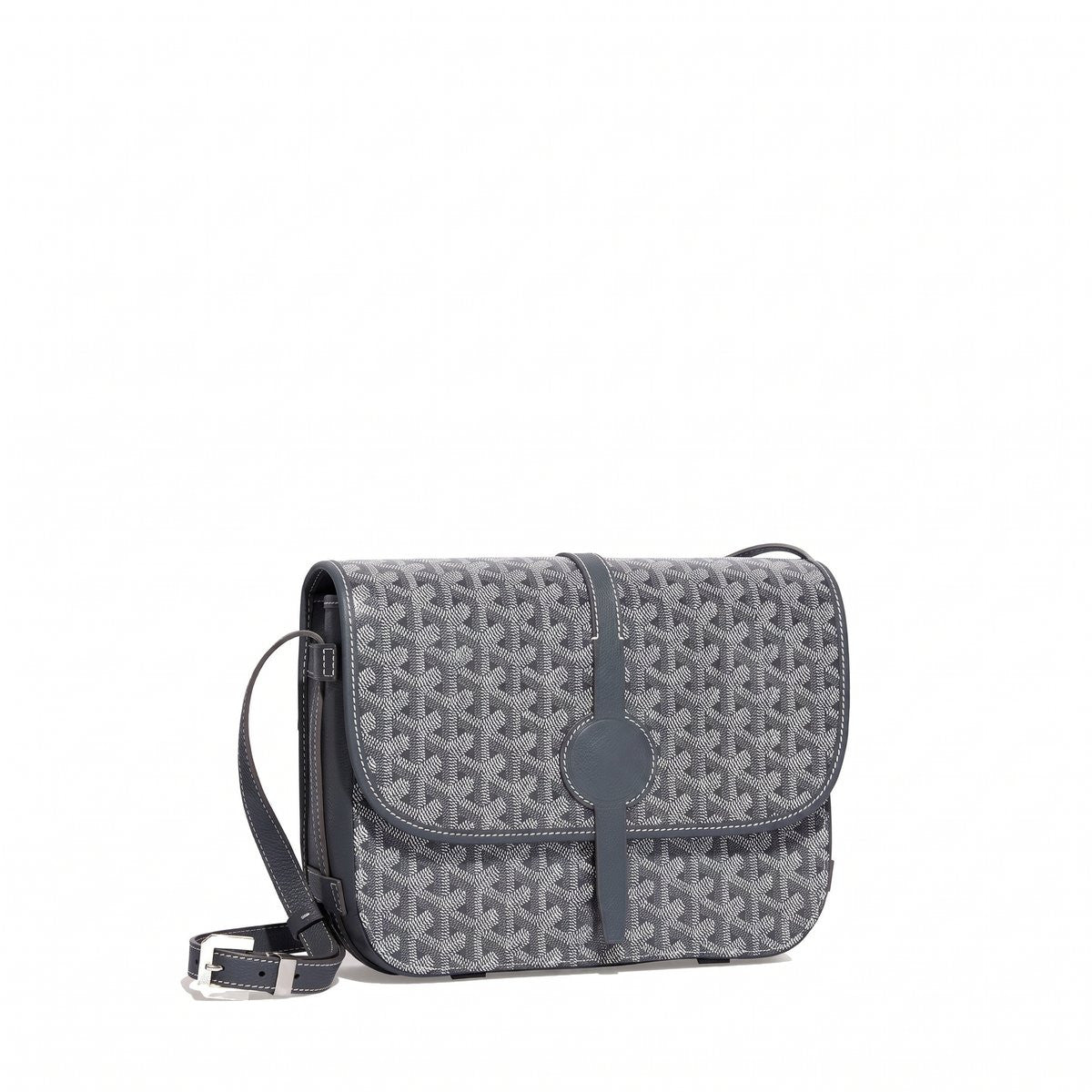 Canvas Crossbody Messenger - Medium - Grey