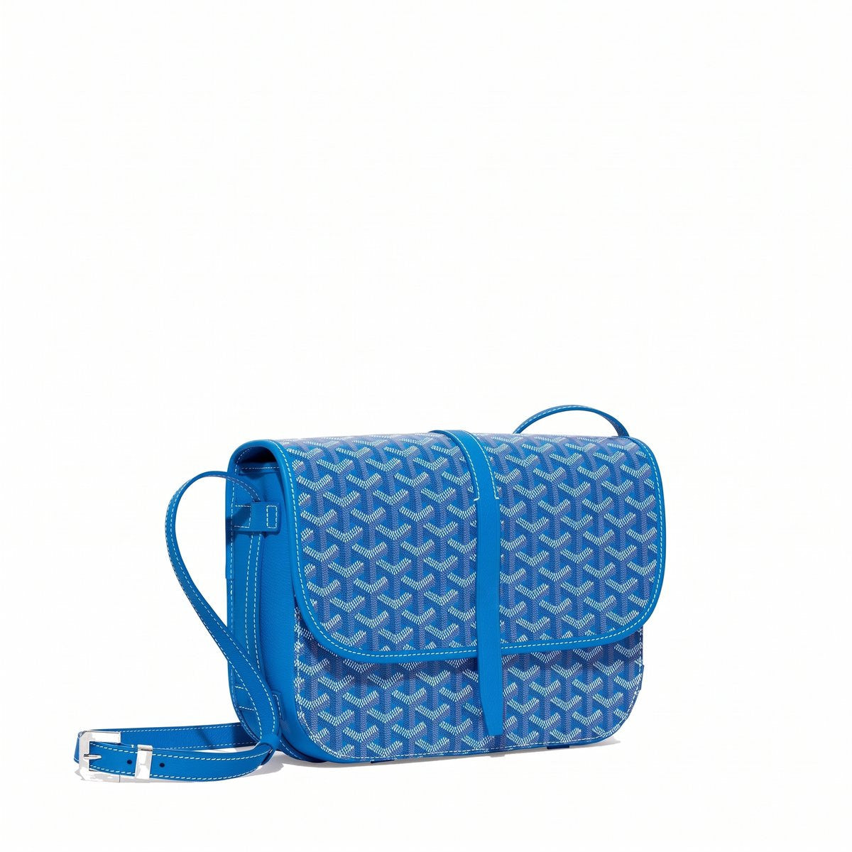 Canvas Crossbody Messenger - Medium - Sky Blue