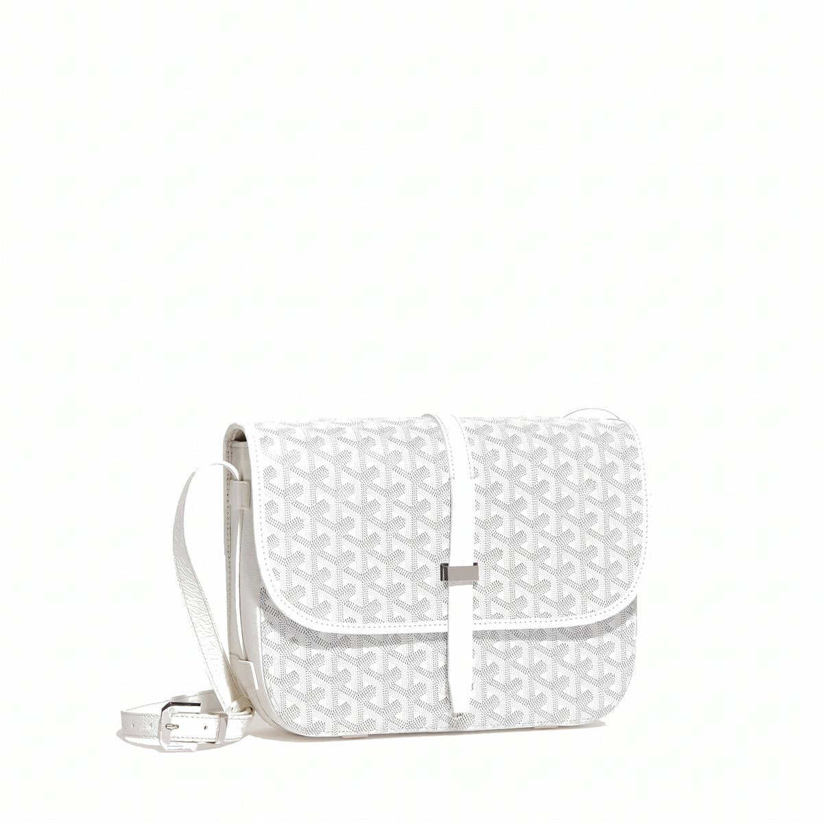 Canvas Crossbody Messenger - Medium - White