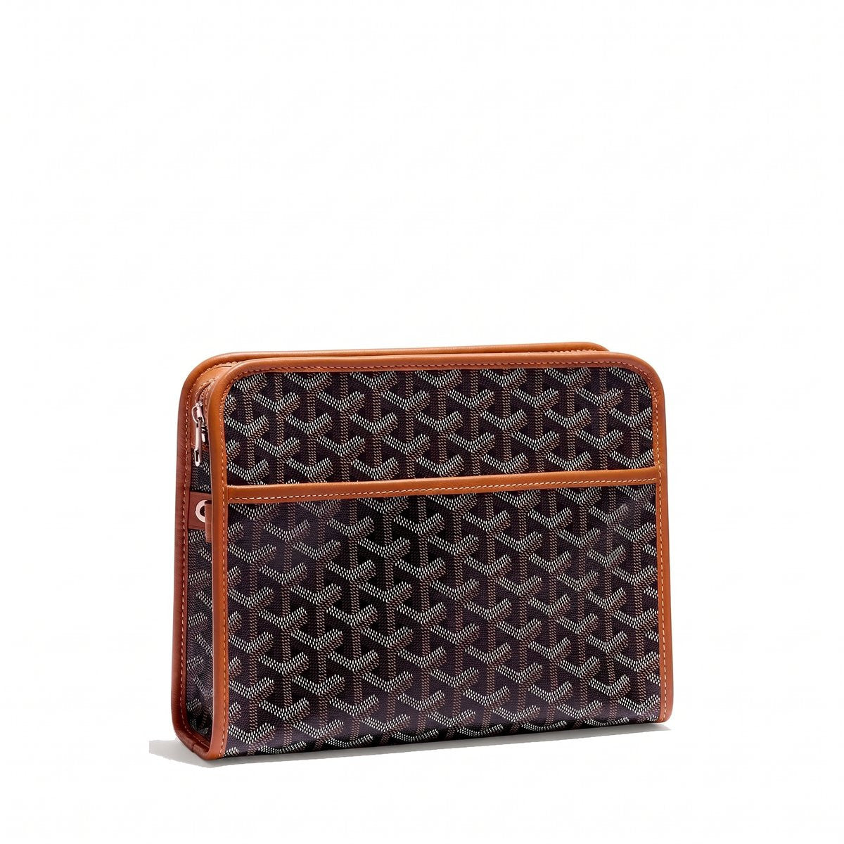 Canvas Toiletry Bag - Medium - Black & Tan