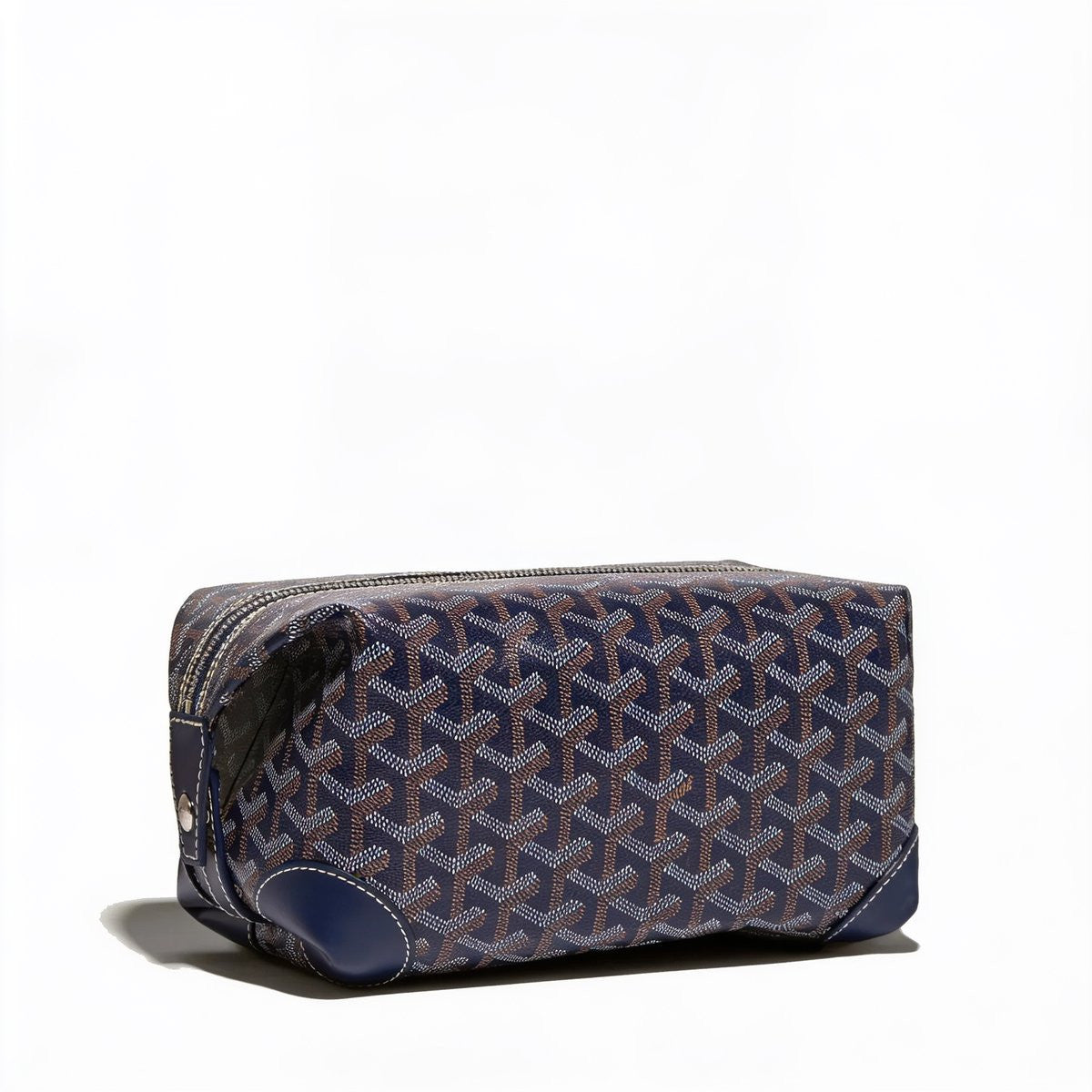Canvas Bowling Toiletry Bag - Navy Blue