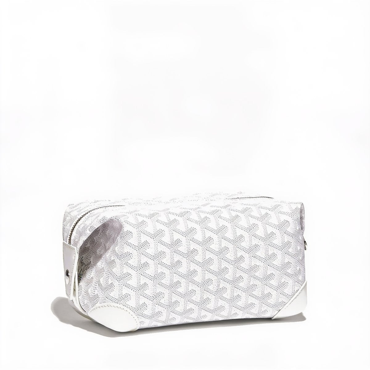 Canvas Bowling Toiletry Bag - White
