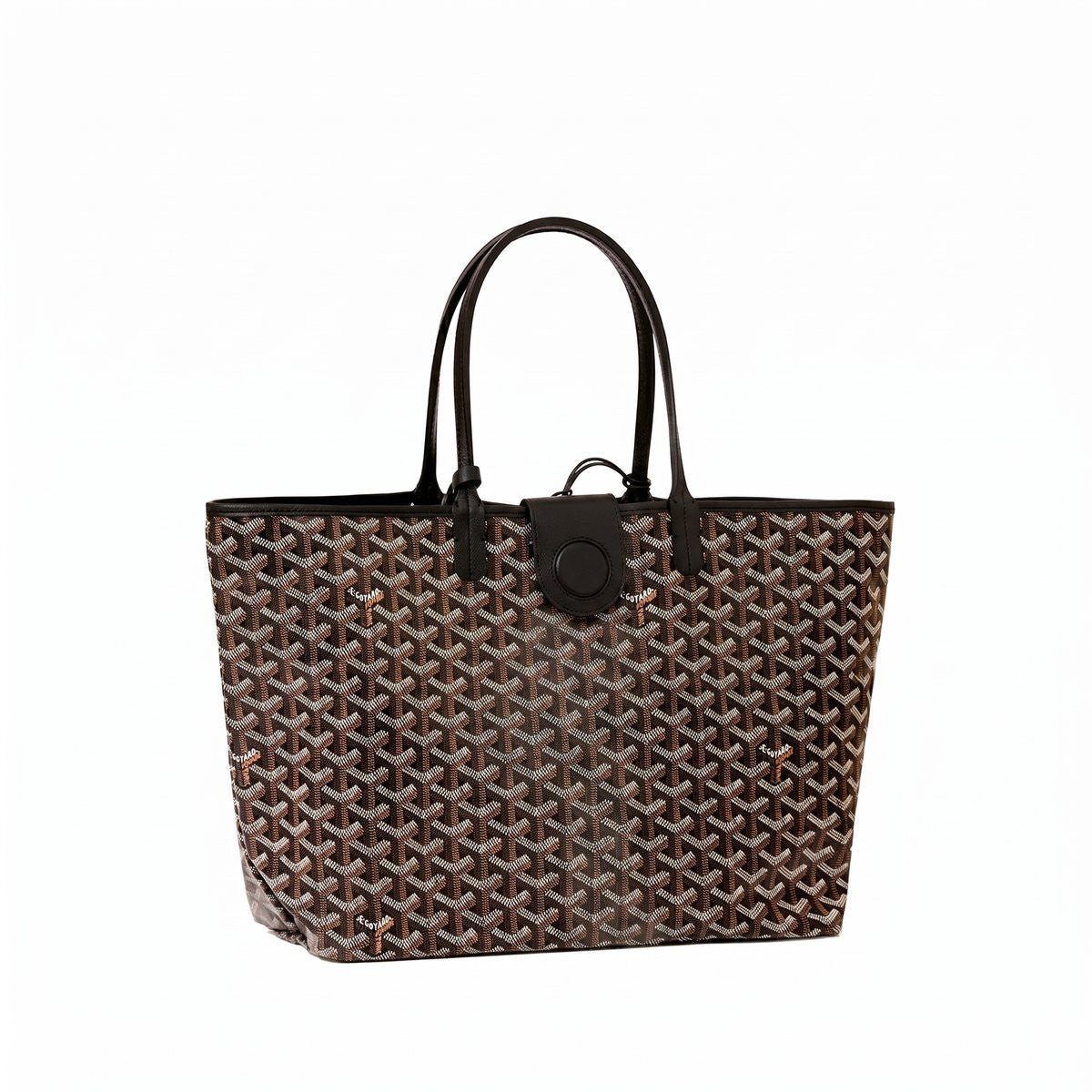 Canvas Tote with Personalized Stripes - Small - Black