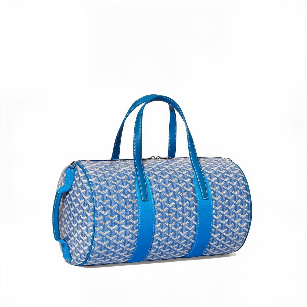 Canvas Sports Duffel Bag - Sky Blue