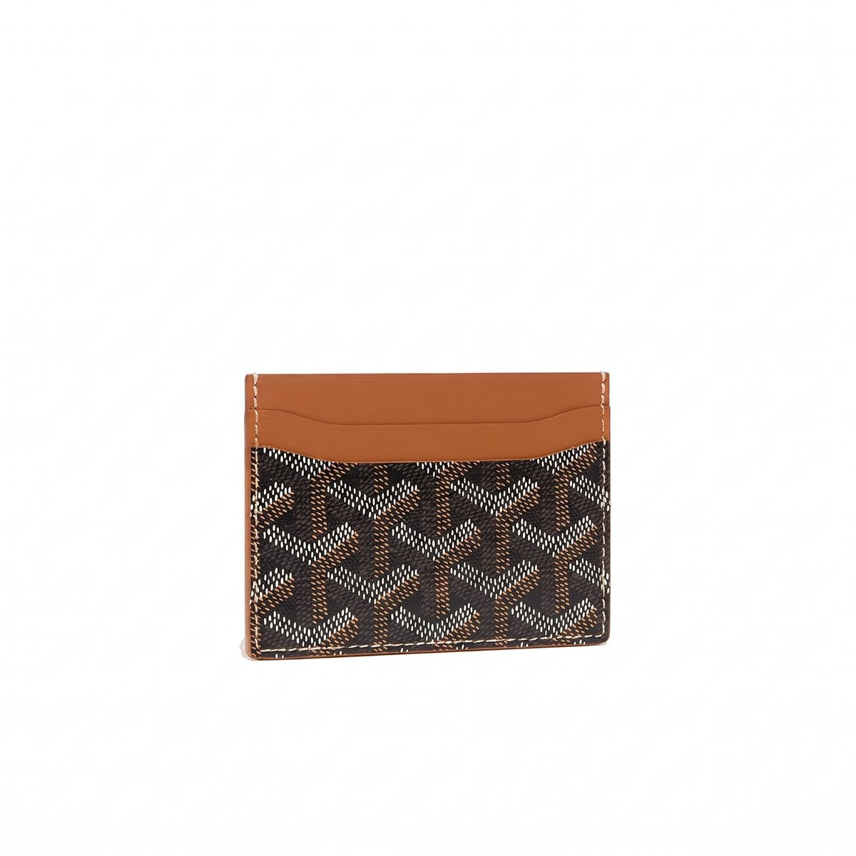 Classic Bi-Fold Card Holder - Black & Tan