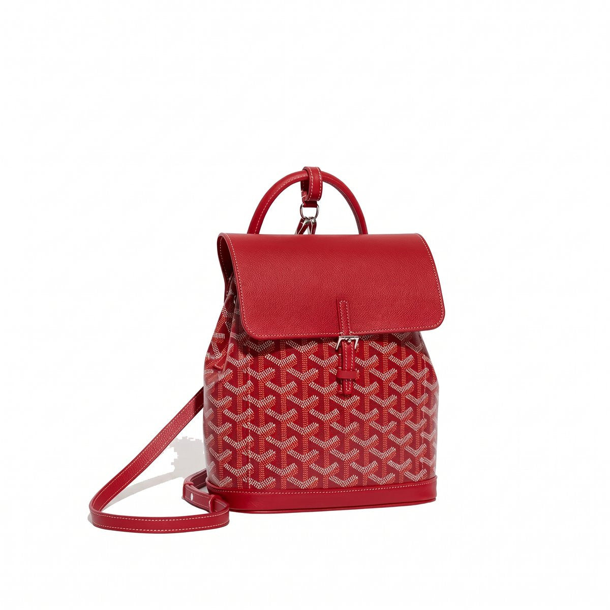 Mini Canvas Backpack - Red
