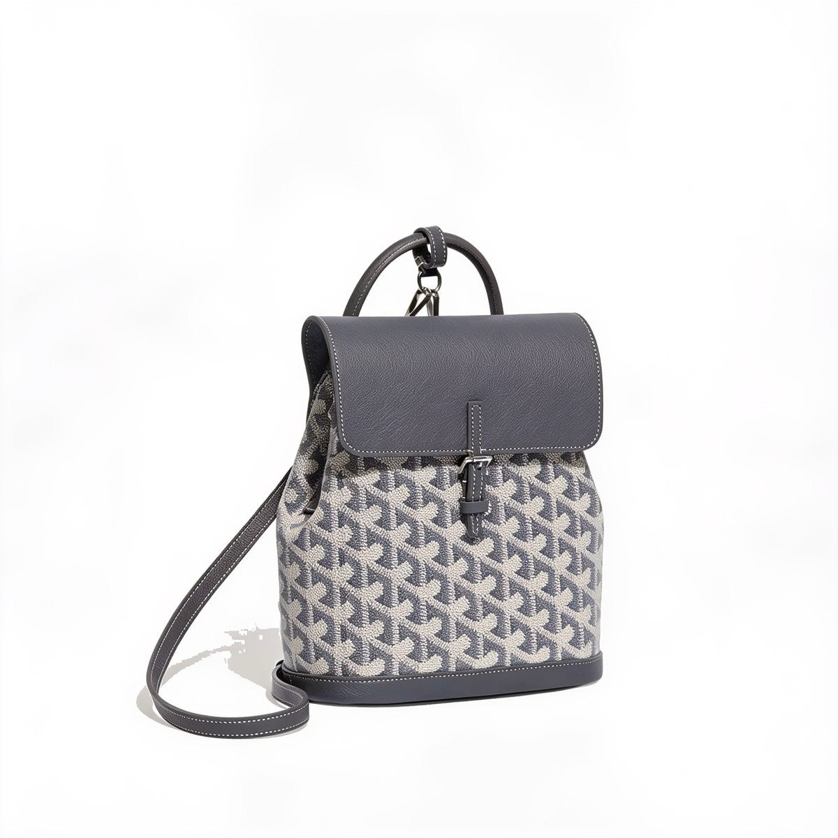 Mini Canvas Backpack - Grey