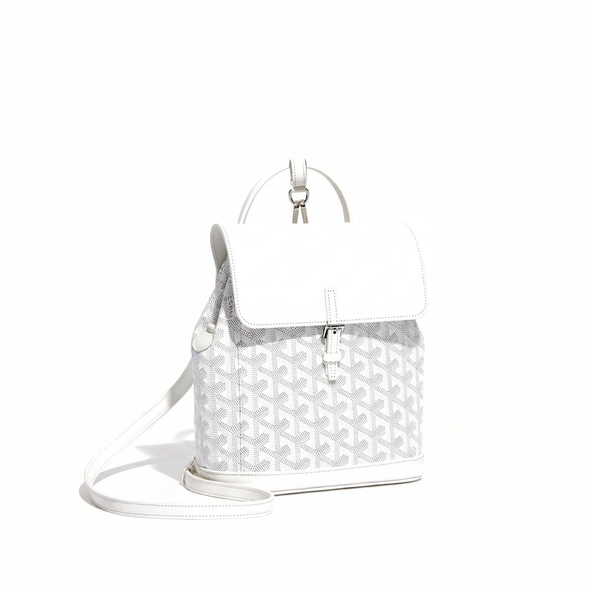 Mini Canvas Backpack - White