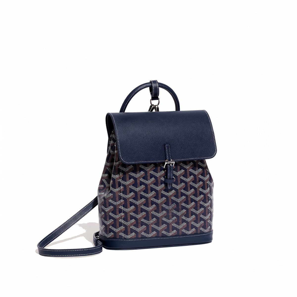 Mini Canvas Backpack - Navy Blue