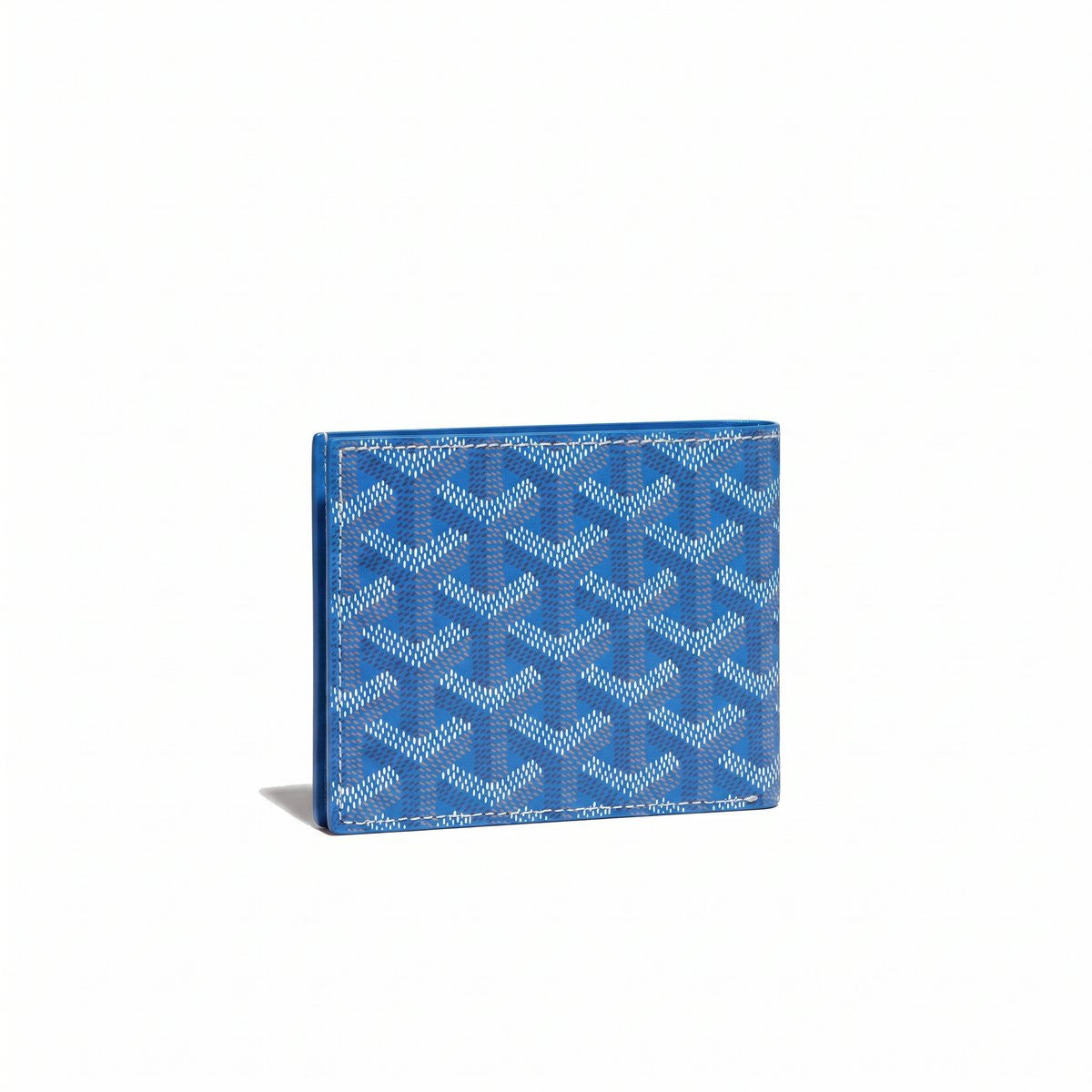 Leather Money Clip Card Holder - Sky Blue