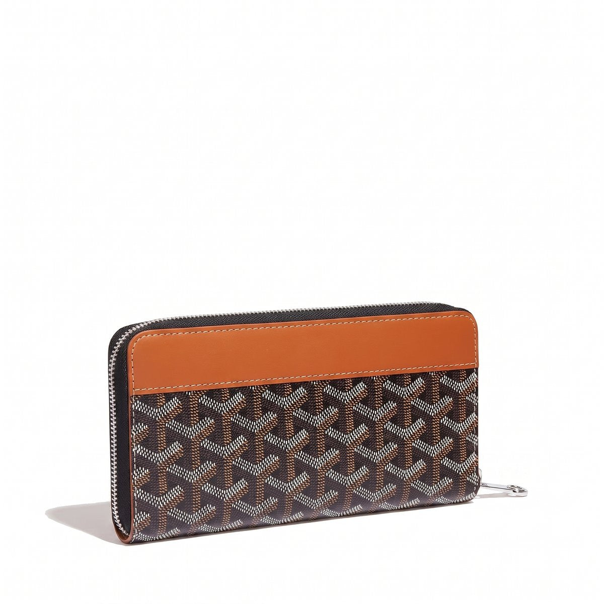 Continental Zip Wallet - Large - Black & Tan
