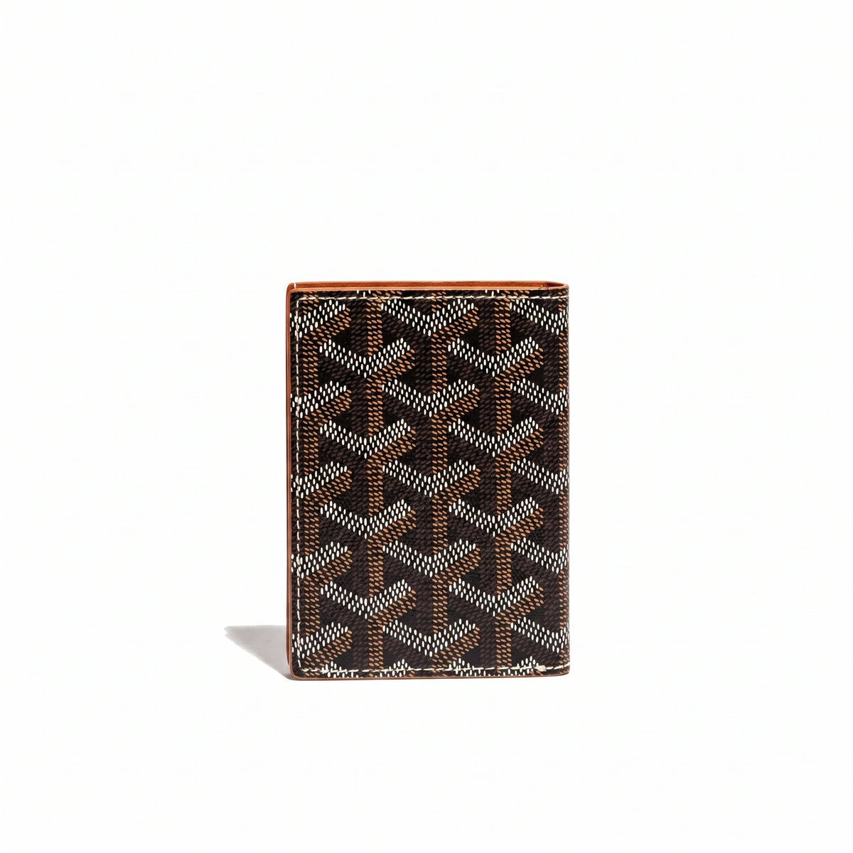 Slim Snap Card Case - Black & Tan