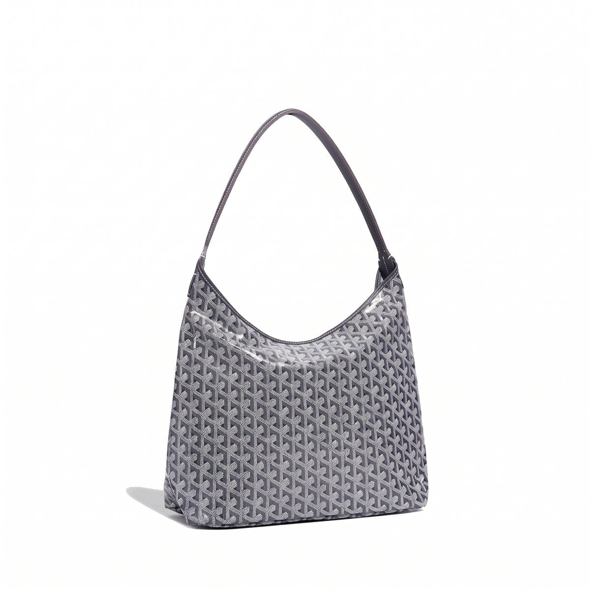 Slouchy Hobo Shoulder Bag - Grey