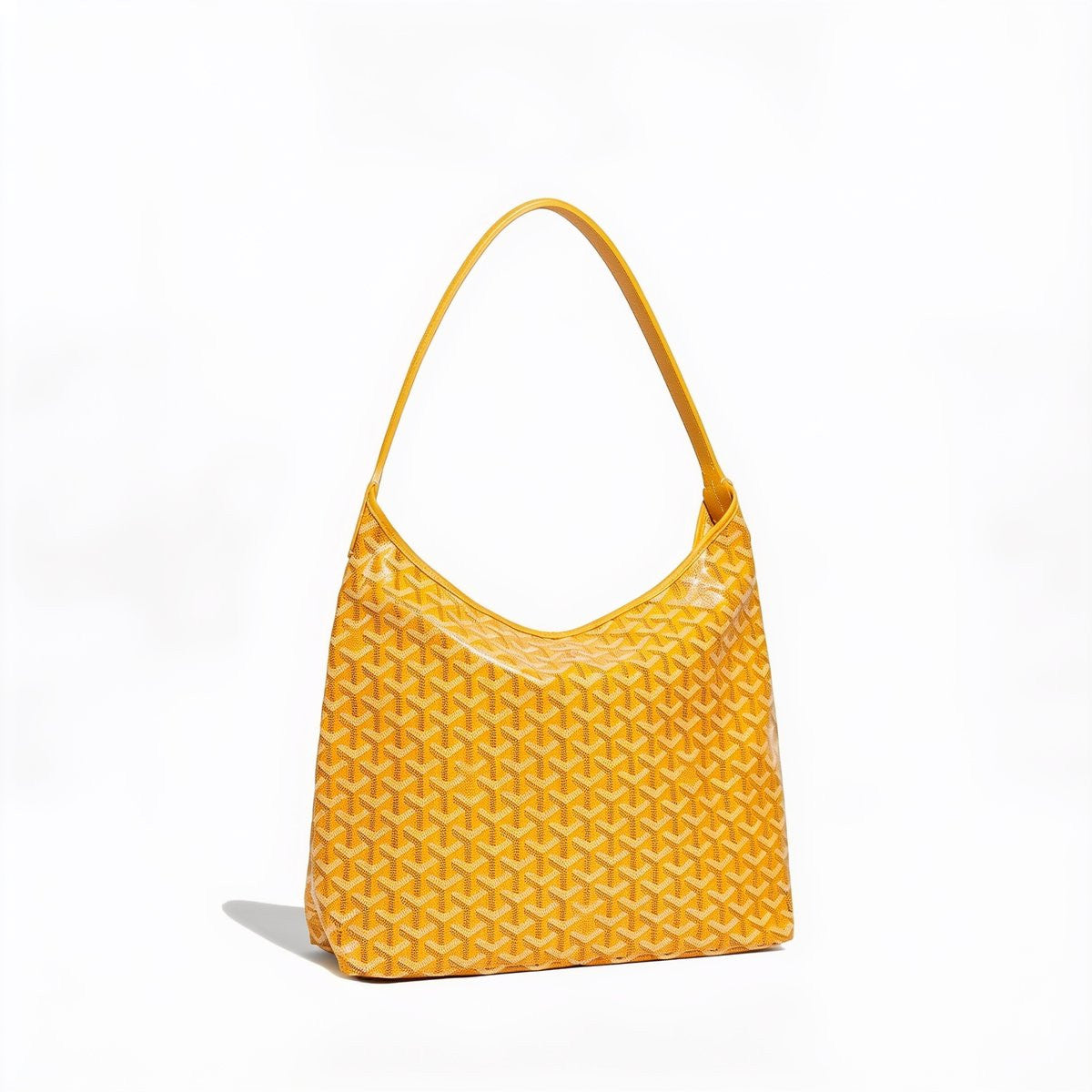 Slouchy Hobo Shoulder Bag - Yellow