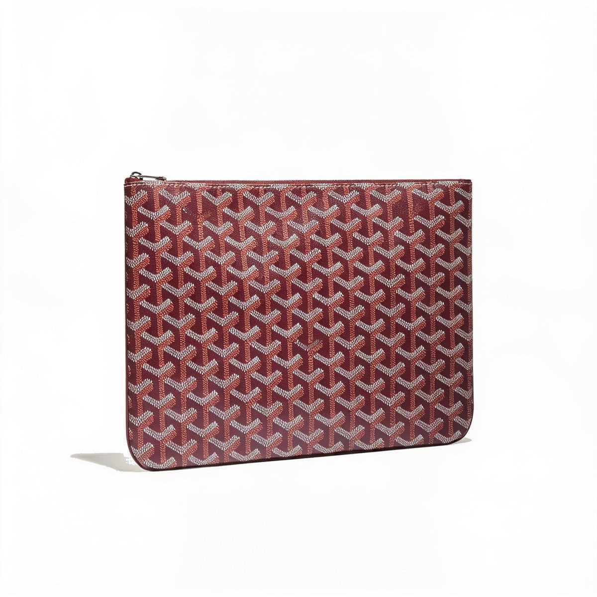 Flat Document Pouch - Medium - Burgundy