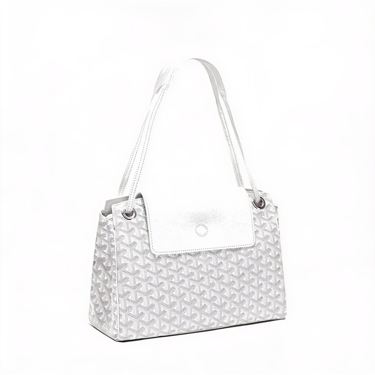 Soft Drawstring Bucket Bag - White