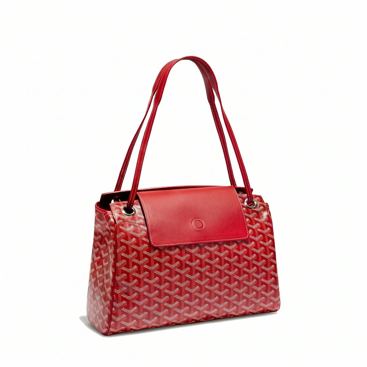Soft Drawstring Bucket Bag - Red