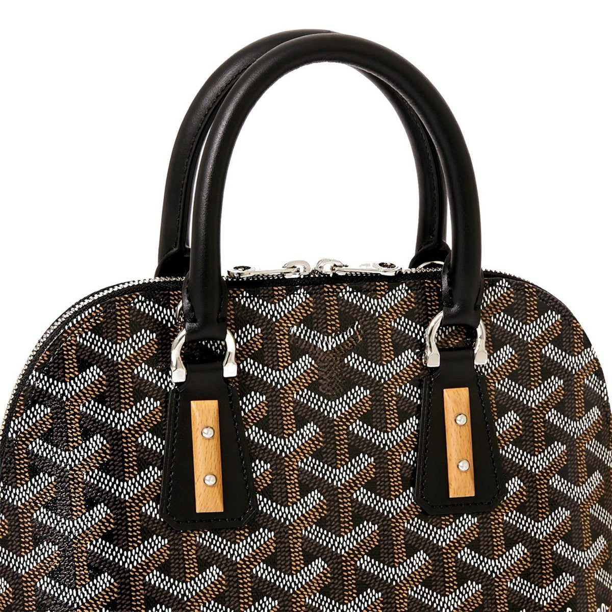 Mini Structured Top-Handle Bag - Black - 3