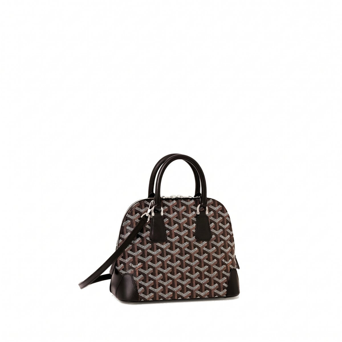 Mini Structured Top-Handle Bag - Black