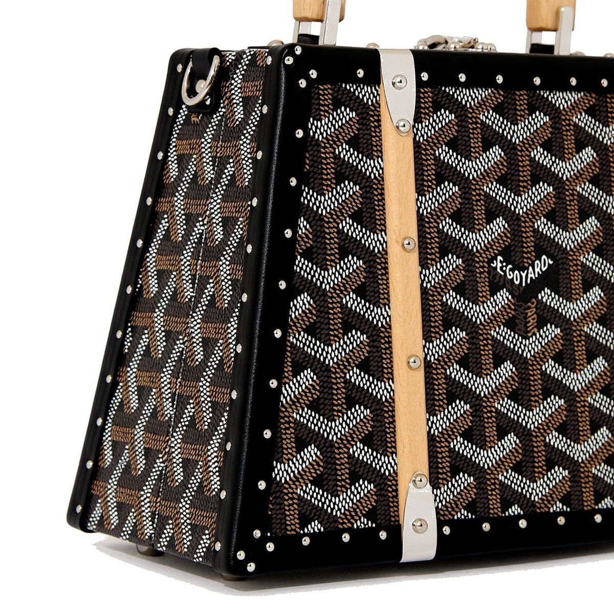 Mini Structured Trunk Crossbody - Black - 3