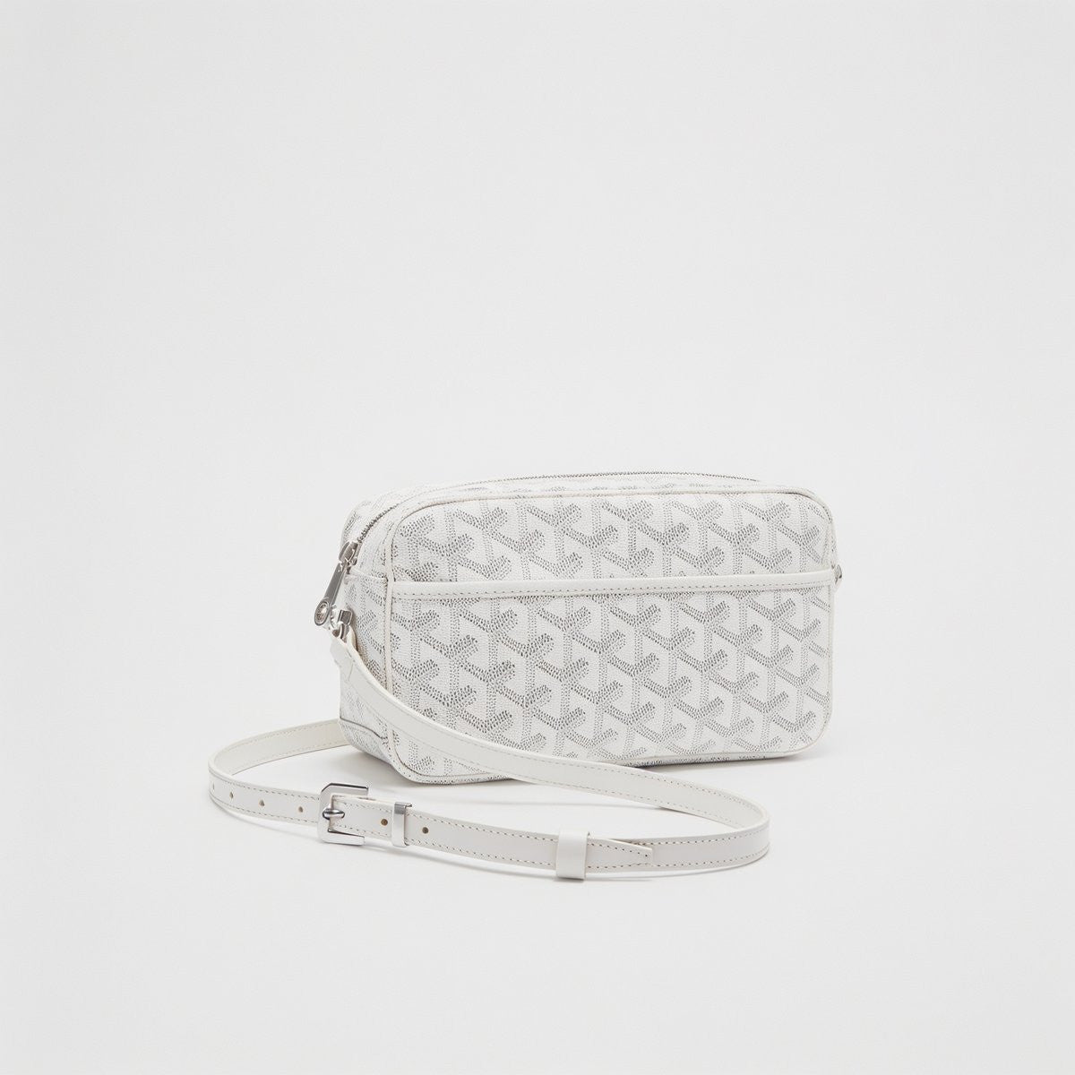 Compact Crossbody Flap Bag - White