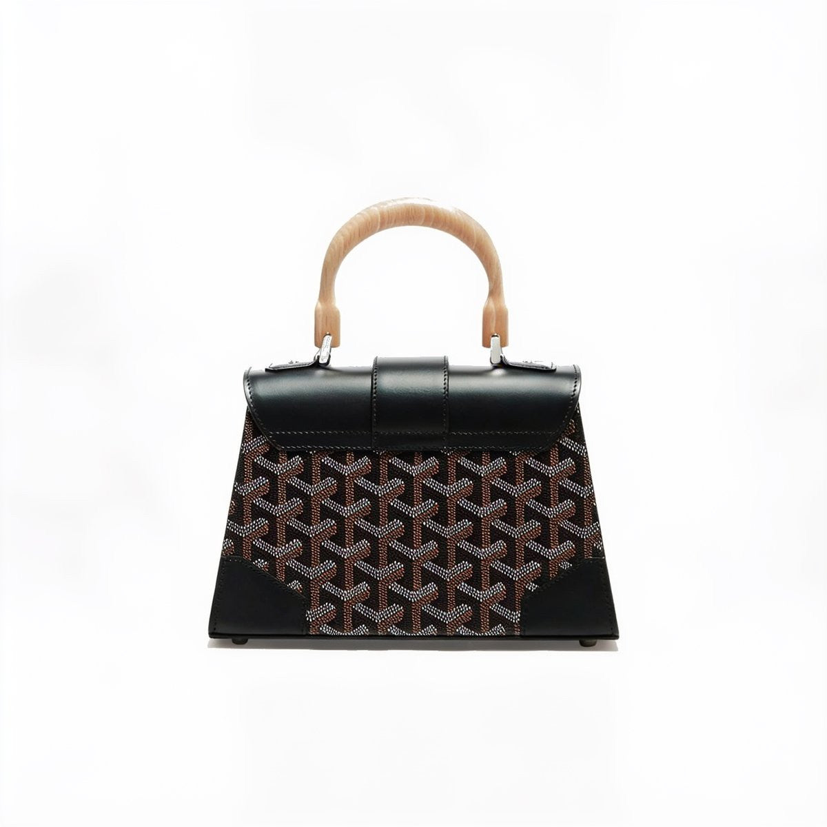 Structured Mini Top-Handle Bag - Black - 3