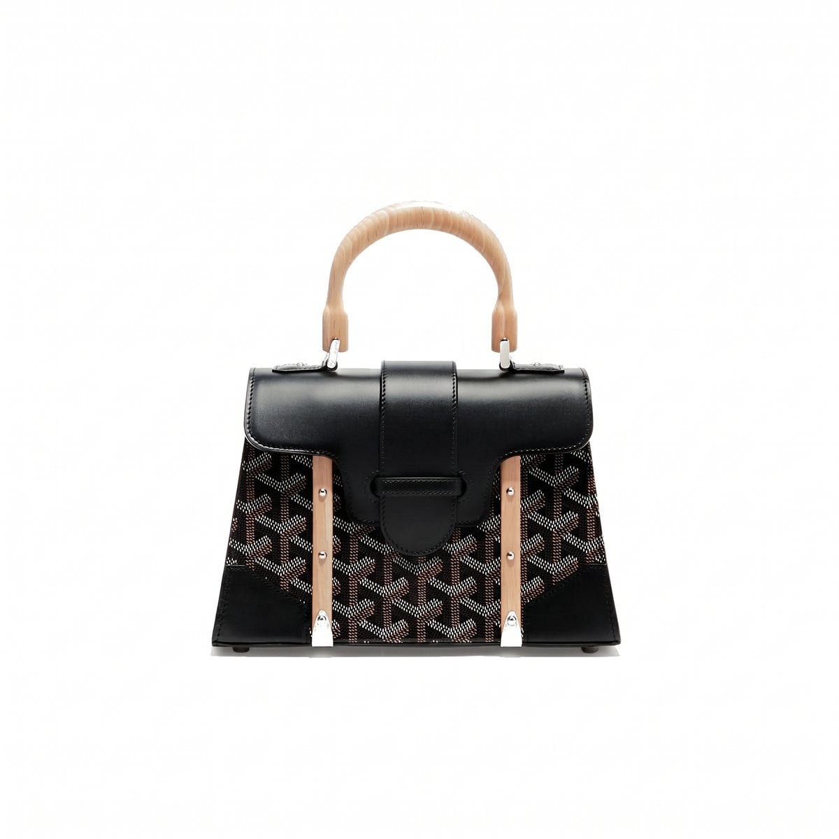 Structured Mini Top-Handle Bag - Black - 2