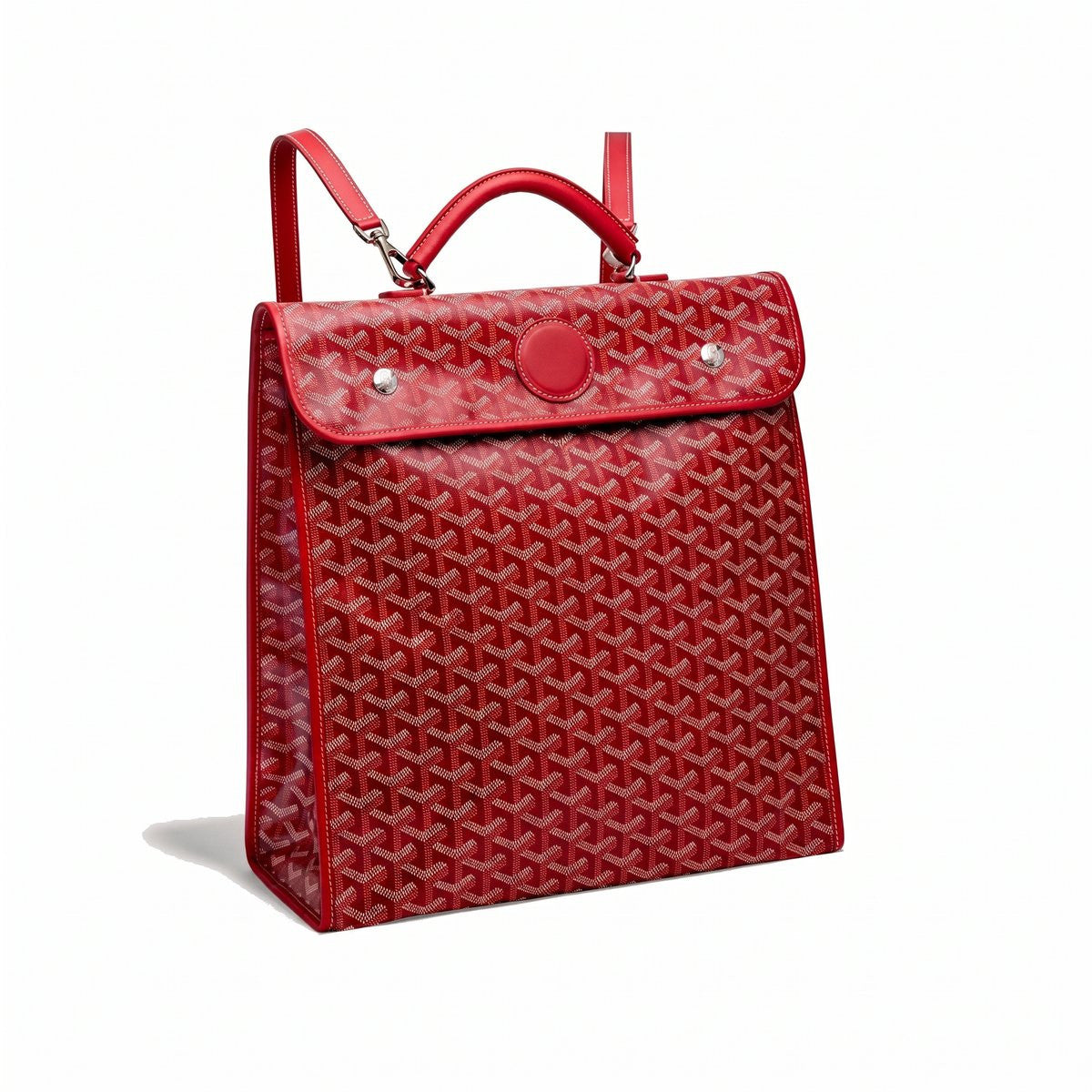 Travel Canvas Backpack - Red