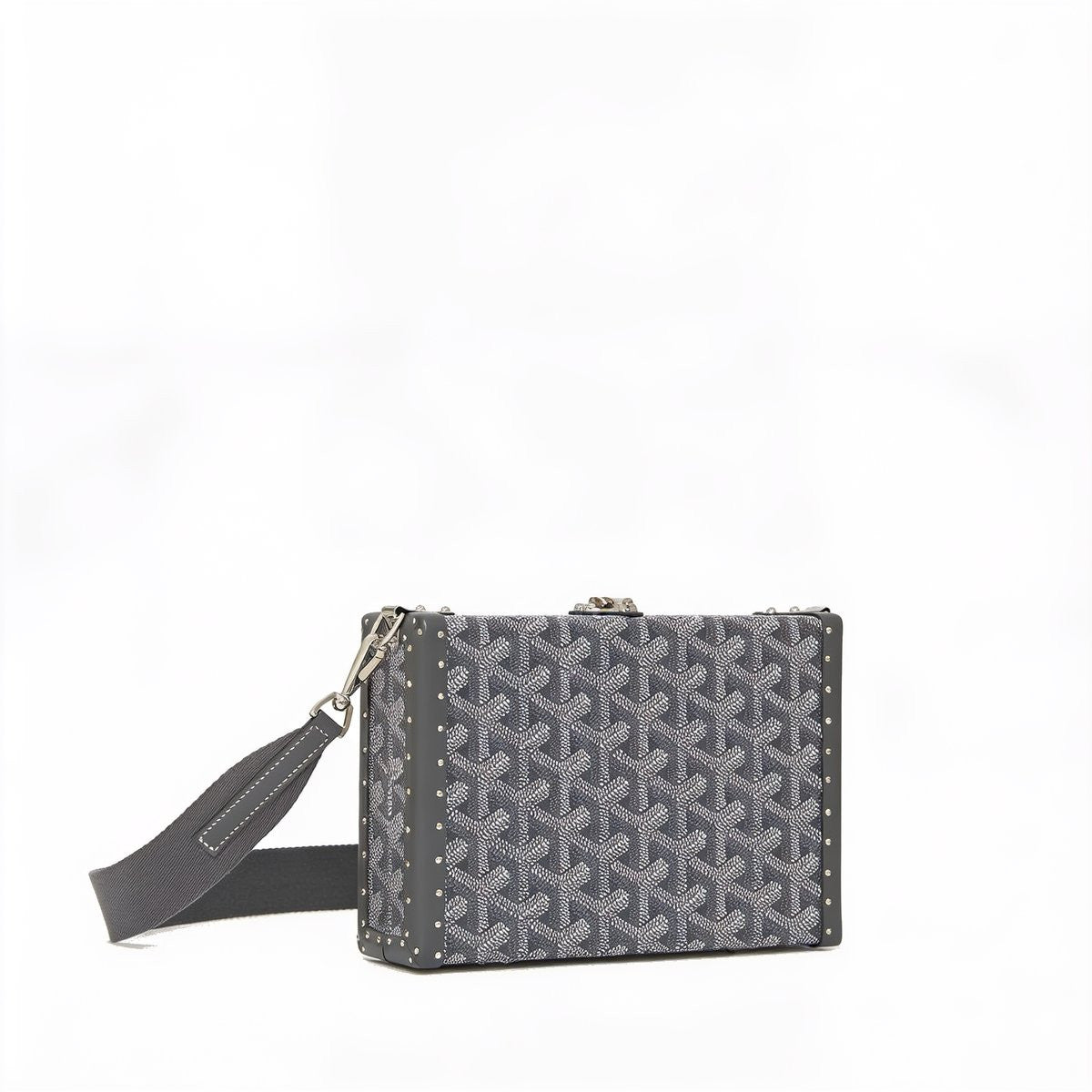 Trunk Crossbody Box Bag - Grey