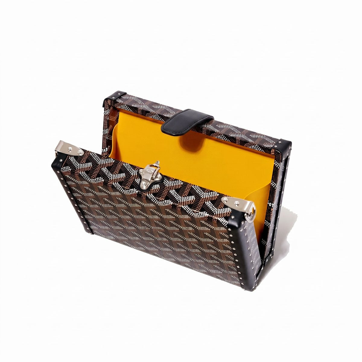 Trunk Crossbody Box Bag - Black - 3