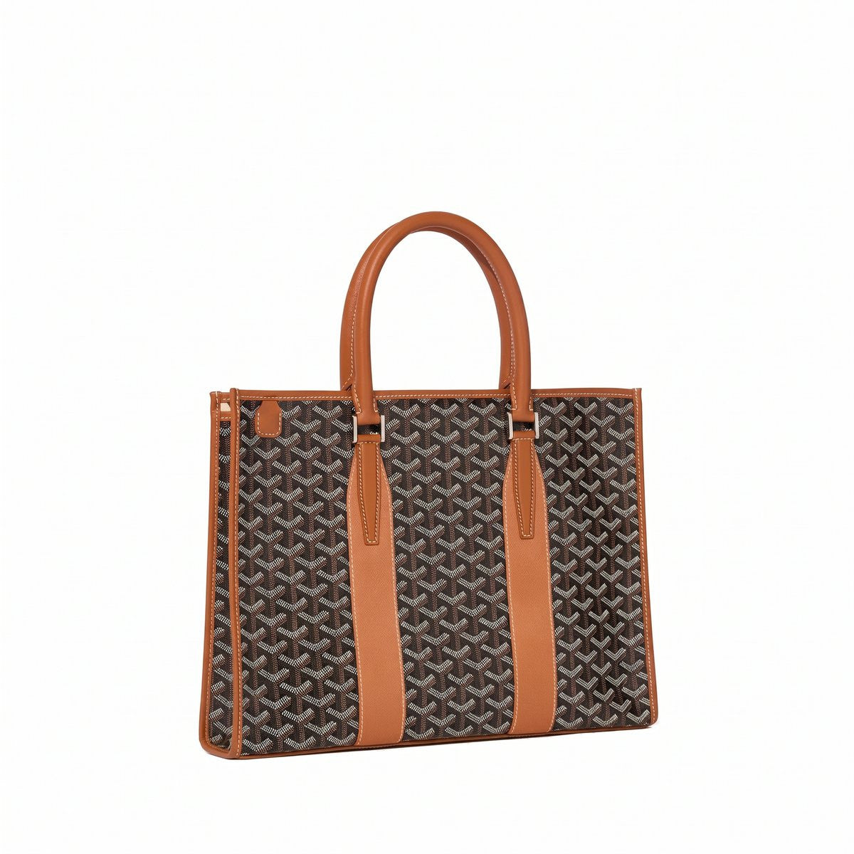 Professional Document Briefcase - Black & Tan