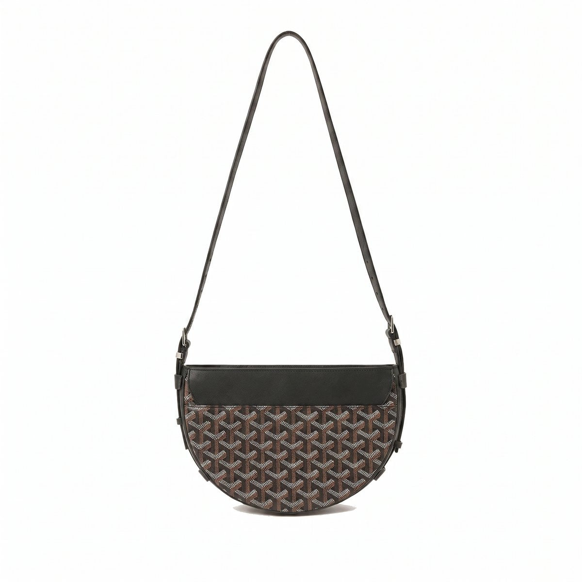 Crescent Shoulder Bag - Black - 2