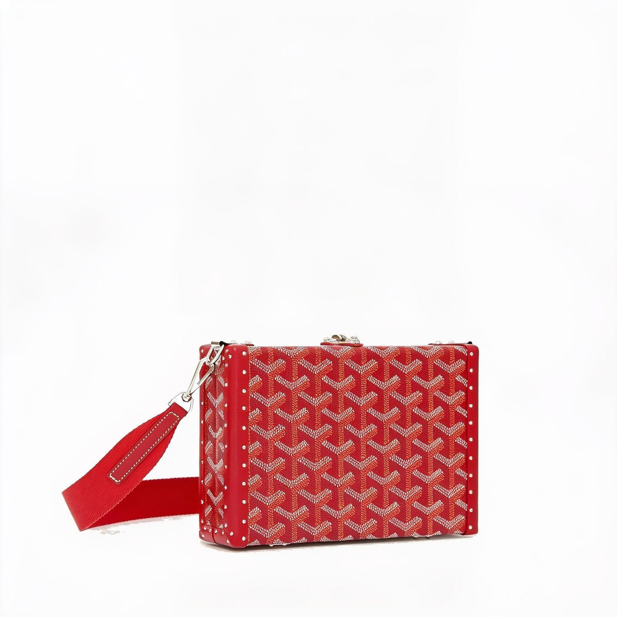 Trunk Crossbody Box Bag - Red