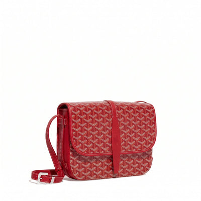 Canvas Crossbody Messenger - Medium - Red