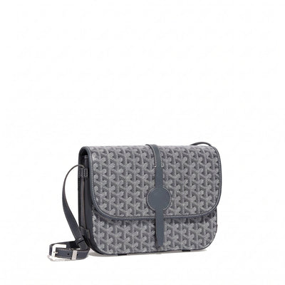 Canvas Crossbody Messenger - Medium - Grey