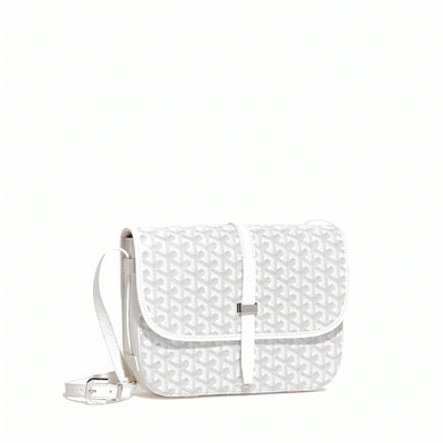 Canvas Crossbody Messenger - Medium - White