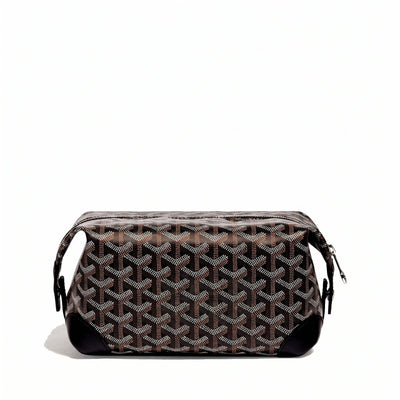 Canvas Bowling Toiletry Bag - Black - 2