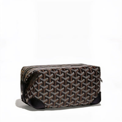 Canvas Bowling Toiletry Bag - Black