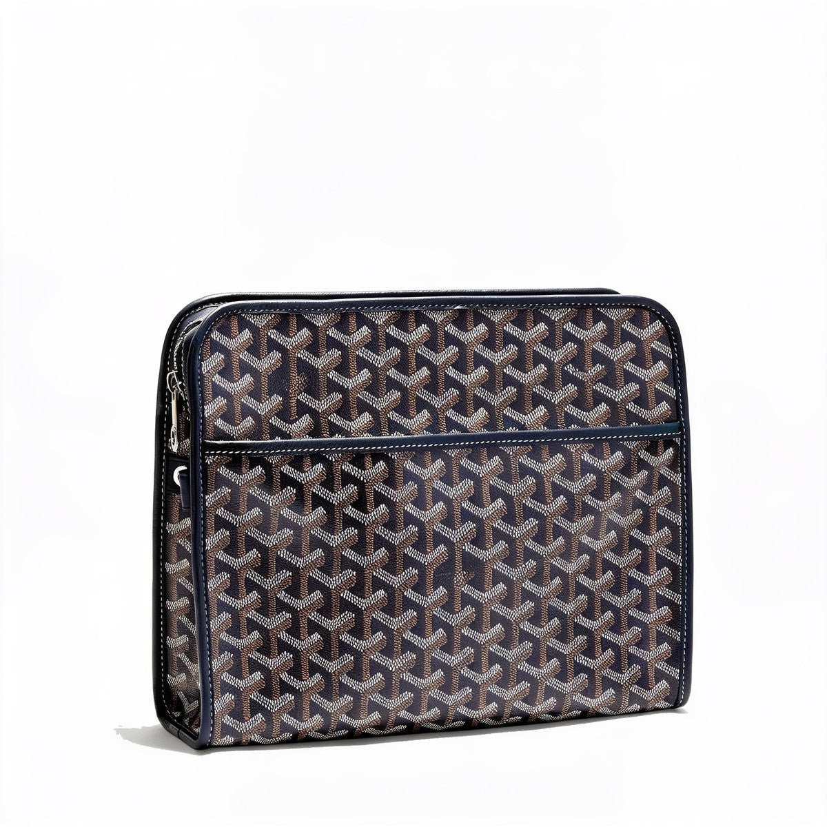 Canvas Toiletry Bag - Large - Navy Blue