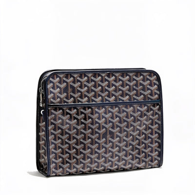 Canvas Toiletry Bag - Large - Navy Blue