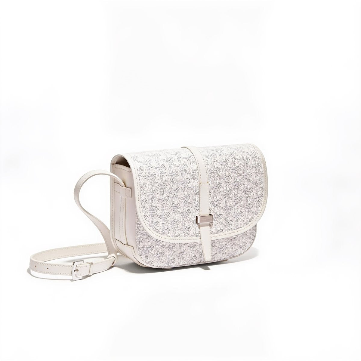 Canvas Crossbody Messenger - Small - White