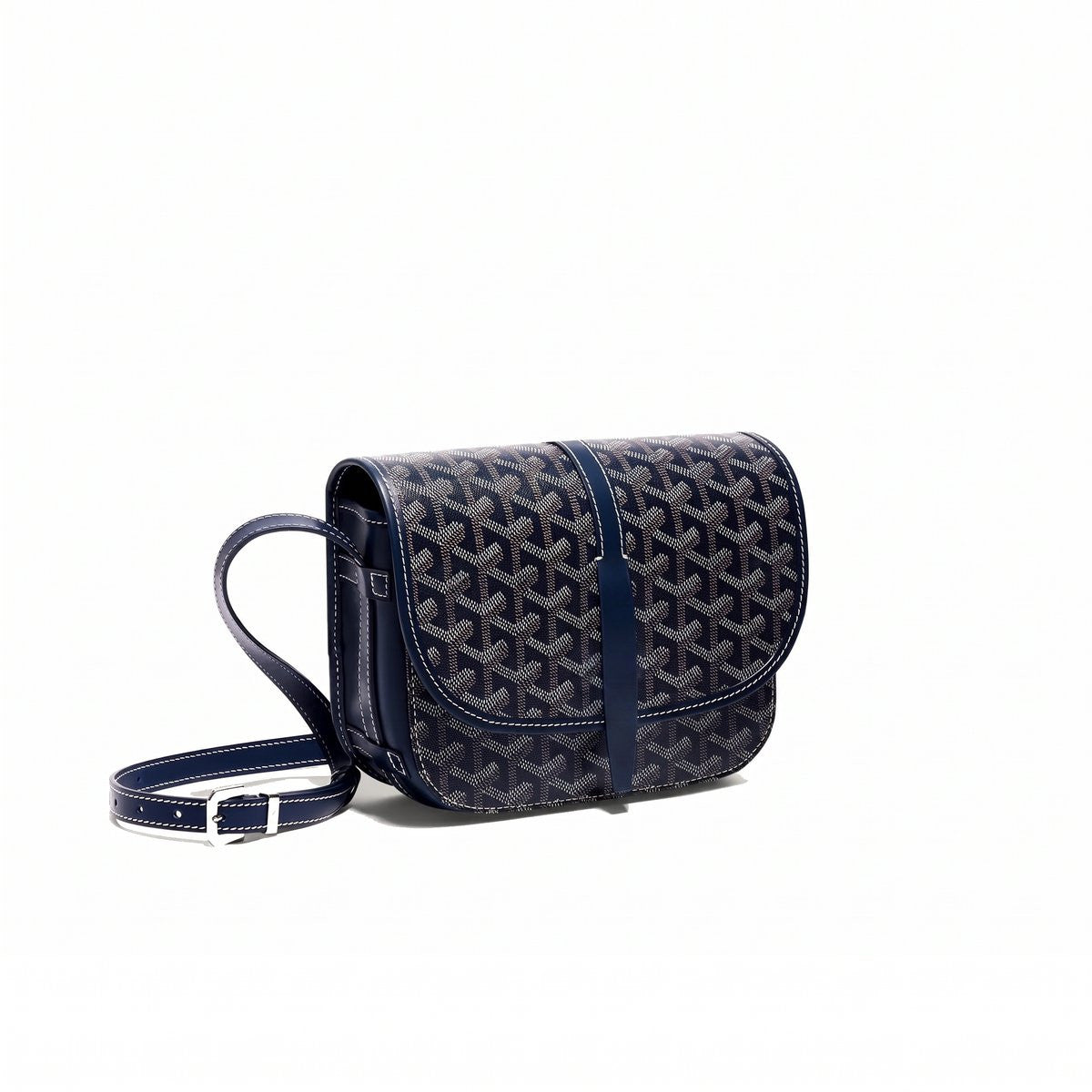 Canvas Crossbody Messenger - Small - Navy Blue