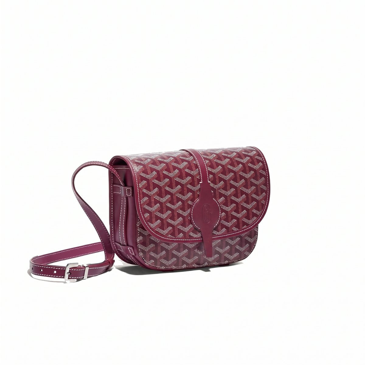 Canvas Crossbody Messenger - Small - Burgundy