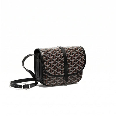 Canvas Crossbody Messenger - Small - Black
