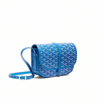 Canvas Crossbody Messenger - Small - Sky Blue