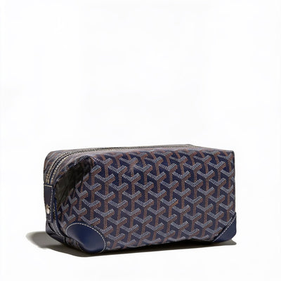 Canvas Bowling Toiletry Bag - Navy Blue