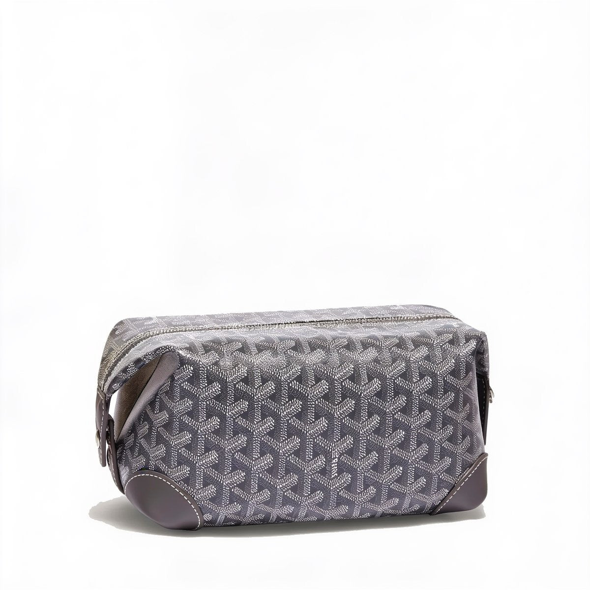 Canvas Bowling Toiletry Bag - Grey