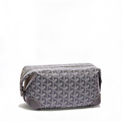 Canvas Bowling Toiletry Bag - Grey
