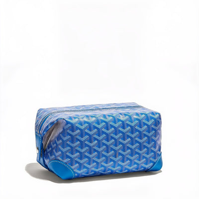 Canvas Bowling Toiletry Bag - Sky Blue