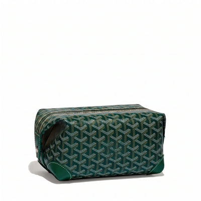 Canvas Bowling Toiletry Bag - Green